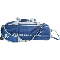 Vise Clear Top 3 Ball Tote Roller Bowling Bag- Navy Silver