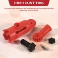 thumbnail image 5 of Multi-Angle Paint Brush Extender Red, Paint Edger Tool for High Ceilings, Extension Pole Attachment Holder, 5 of 10