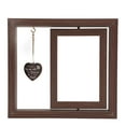 thumbnail image 2 of Dog Memorial Picture Frame, Wooden Pet Photo Frame Decorative Long Lasting Rustic Texture Rotatable Stable Structure with Chain for Table Display, 2 of 7