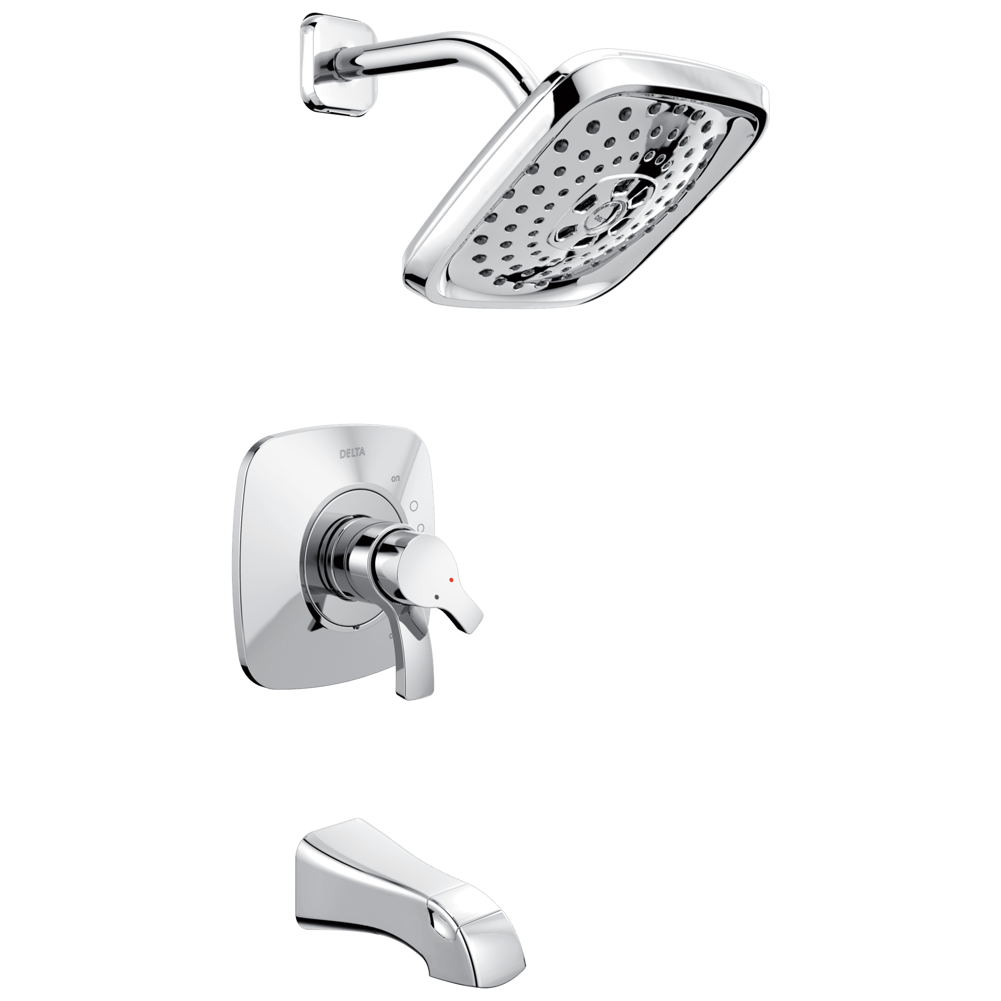 Delta Tesla TempAssure 17T Series Tub & Shower Trim, Chrome