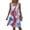 Red-dresses for women, variant on Hilenly Womens Plus Size Tank Dress Sleeveless Square Neck Pleated Flowy Mini Dress Summer Beach Tie Dye Sundress
