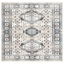 SAFAVIEH Herat Maralyn Oriental Area Rug, Ivory/Grey, 6'7" x 6'7" Square