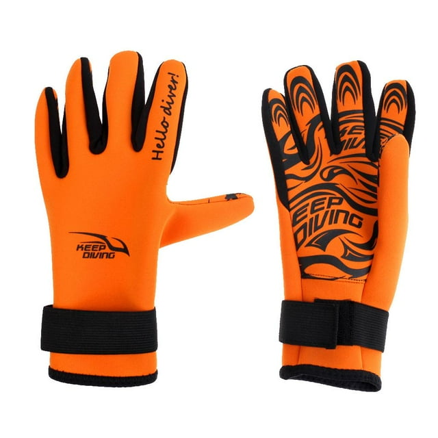 Guantes de Neoprene Sunnimix Buceo Deportes Naranja