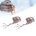 thumbnail image 5 of Dekaim 2 Pièces Perles de Prière Musulmanes 99 Perles Séparateurs Mihrab Compter Conception Perles de Prière Tasbih pour Sac à Main(Gris argent), 5 of 5