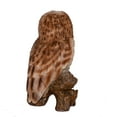 thumbnail image 4 of Garden Decor Animal Statue Small Tawny Owl On Stump, 4 of 5