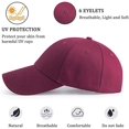 thumbnail image 2 of Gorra De Béisbol, Gorra Trucker Snapback para Sport Hip Pop Golf - Gorra para Hombre,Red, 2 of 5