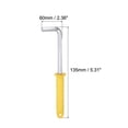 thumbnail image 2 of Unique Bargains 12mm Hex Key Wrench, L Shaped Long Arm CR-V Repairing Tool with Plastic Handle, 2 of 5