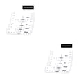 thumbnail image 1 of Monstrate Regla de alineación de camisetas de 4 Uds., regla de guía de camisetas de PVC, herramientas de costura de bordado para guiar, regla de Transparente 2piezas Monstrate CBP156359, 1 of 6