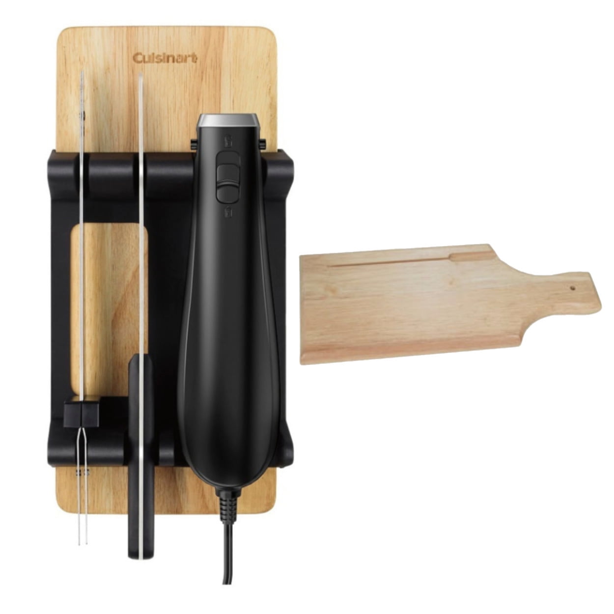 Cuisinart CEK41 AC Electric Knife, One Size (Black) and Wooden Cutting
