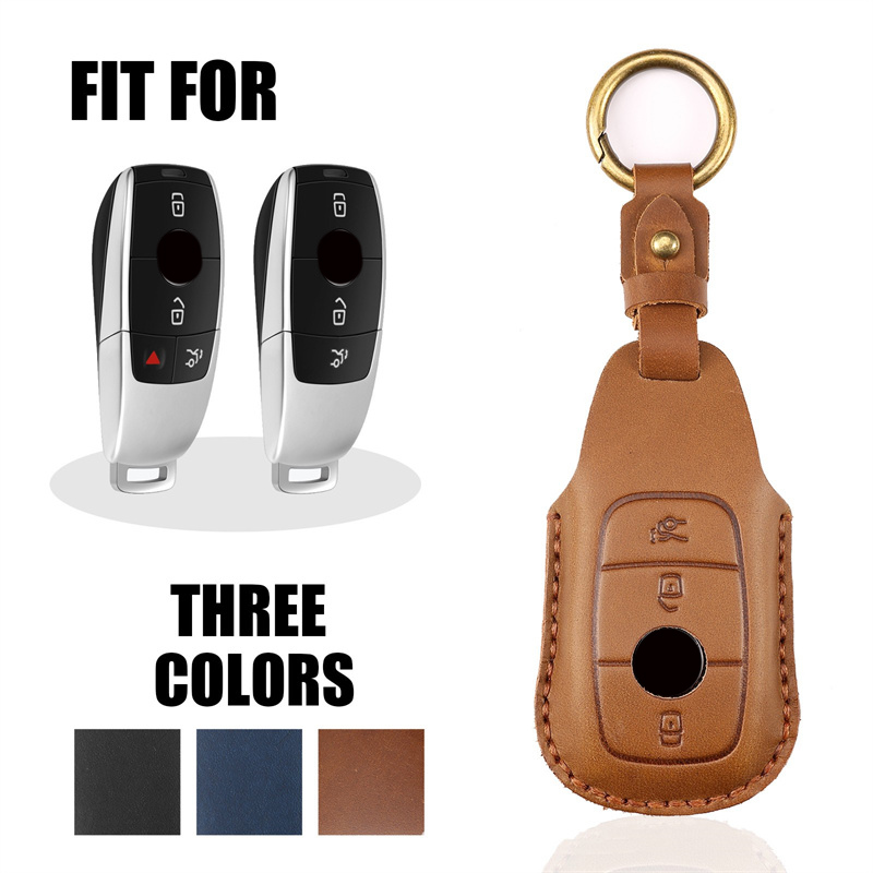 Car Key Fob Case Cover Protector For Mercedes Benz E C G M R S Class W204 W212 W176 GLC CLA GLA AMG Car Accessories Keychain
