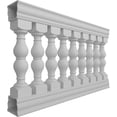 thumbnail image 3 of Ekena Millwork 38"H x 5'L Fiberthane Avalon Unassembled Balustrade Railing Kit, Style G (6 7/8" On-Center Spacing to Pass 4" Sphere Code), 3 of 6