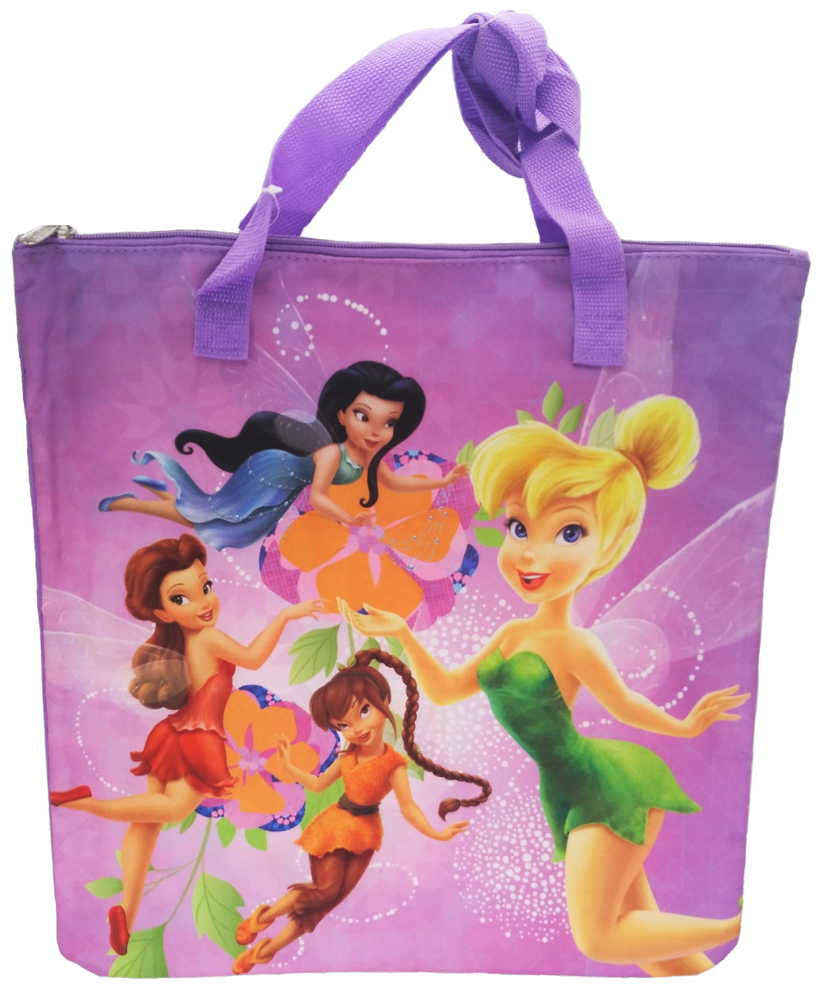 Tinkerbell and Friends Tote Shoulder Bag Purple