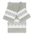 thumbnail image 2 of Authentic Hotel and Spa Turkish Cotton Diamonds Embroidered Light Grey 3-piece Towel Set, 2 of 5