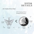 thumbnail image 4 of Butterfly Necklace 925 Sterling Silver Cute Butterfly Cubic Zirconia Pendant Necklaces Butterfly Jewelry Birthday Mothers Day Gifts for Women Wife, 4 of 5
