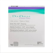 Convatec DuoDERM Extra Thin 4x4 Hydrocolloid Sterile Dressing, 10ct Box, Latex-Free