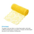 thumbnail image 4 of Uxcell Lace Ribbon Floral Pattern Embroidered Lace Ribbon for Sewing Making, and DIY Crafts, Gift Wrapping Wedding Decor Yellow, 4 of 7