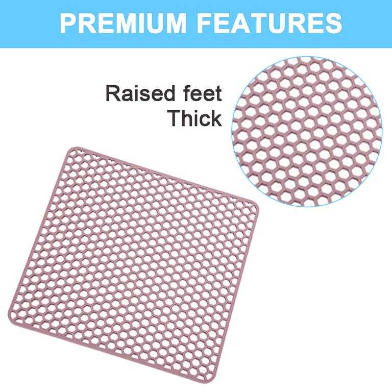 1pc, Silicone Drain Mat, Heat Proof Mat, Premium Heat Resistant Durable  Cushion Pad, Kitchen Accessories, Water Filter Pad, Silicone Mat, Tableware  Co