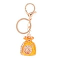 thumbnail image 1 of Fortune Bag Keychain Wealth Welcoming Fashionable Decorative Pendant Lucky Keychain for Handbag Car Yellow, 1 of 11