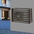 thumbnail image 2 of AC Fence Outdoor Privacy Screen Air Conditioner Fence Privacy Fence Cover Coffee Color, 2 of 7