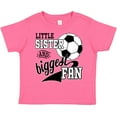 thumbnail image 3 of Inktastic Little Sister and Biggest Fan Soccer Player Girls Toddler T-Shirt, 3 of 5