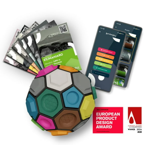 BOULDERBALL Basic 3D Climbing Ball, World Novelty, Climbing in The tiniest Space - Concentration, Creativity, Dexterity