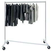 ZENY Clothing Garment Rack Freestanding Hanger Multi-Functional Clothing Rack on Wheels, Silver 220 lbs