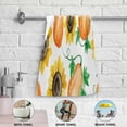 thumbnail image 4 of Pumpkin Colorful Sunflower Hand Towels for Bathroom, Autumn Fall Harvest Kitchen Towel 2 PCS Ultra Soft and Highly Absorbent Decorative Fingertip Face Bath Towels for Spa & Hotel, 28.3"x 14.4", 4 of 4