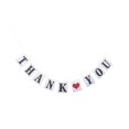thumbnail image 1 of Thank You Letters Love Pattern Bunting Banner Decorative Paper Banner Party Supplies Photograph Props for Wedding, 1 of 2
