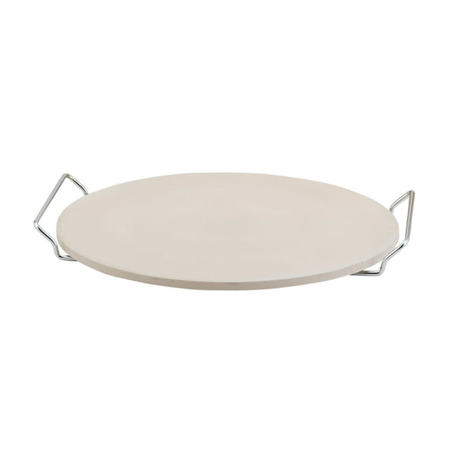 Fantes Pizza Baking Stone with Serving Rack, Natural Ceramic Stoneware, The Italian Market Original since 1906