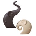 thumbnail image 2 of 2 figuras de elefantes de cerámica, esculturas de porcelana, estatuas para decoración del hogar., 2 of 5