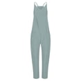 thumbnail image 5 of frariair ​Adjustable Denim-Look Jumpsuits – Moisture-Wicking Summer Casual Outfits​ Light Blue, 5 of 6