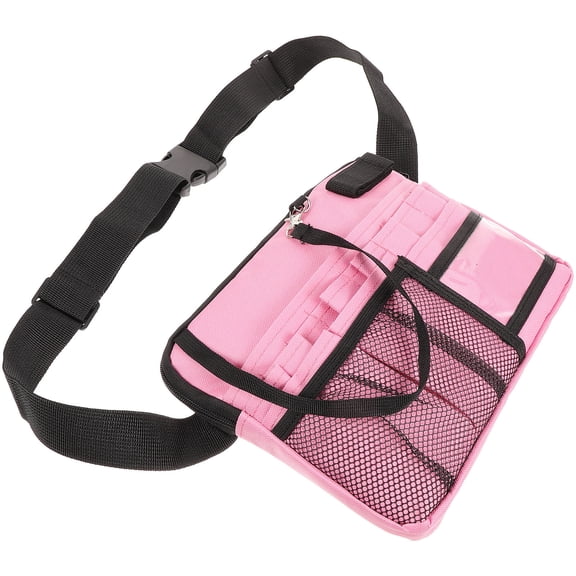 PTOOTP Pink Nurse Tool Waist Bag Large Capacity Comfortable Tool Pouch for Storage Use
