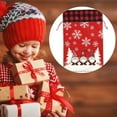 thumbnail image 1 of Large Durable Reusable Santa Design Sacks for Holiday Parties and Festive Celebrations, 1 of 5