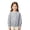 #A01-Gray, variant on Abcomgle Girls Long Sleeve Sweatshirt Loose Solid Color Pullover Sweatshirts for Girls Fleece Crewneck Sweaters for Teens Lightweight Winter School Clothes for Teen Girls
