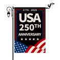 thumbnail image 2 of YIBAGA 250th Anniversary USA Garden Flag, 1776-2026 America National Flag Patriotic Garden Flag, Double-Sided 12x18 inch ,4th of July Decor, 2 of 8