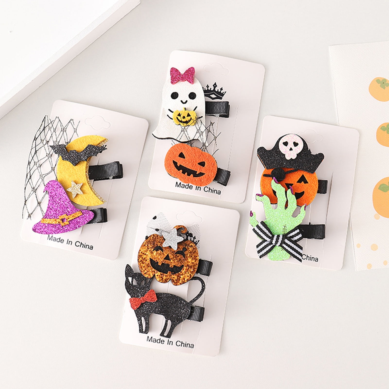 GROFRY 2 Pcs/Set Halloween Hair Clip Increase Atmosphere Lightweight