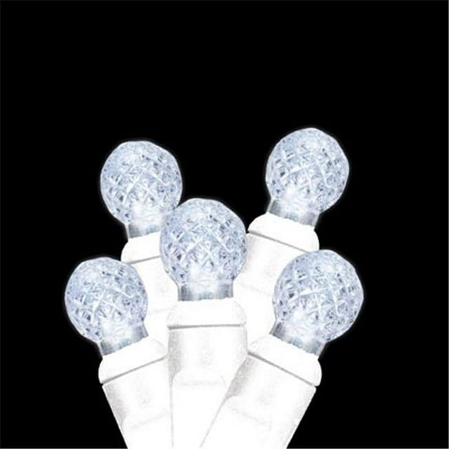 Reinders 34643r-b Premium Grade G12 70 LED Pure White Holiday Lights String with White Wire