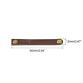 thumbnail image 2 of Leather Cable Straps Cable Ties, Cord Organizer, Portable Cable Management, Brown/Golden, Pack of 20, 2 of 6