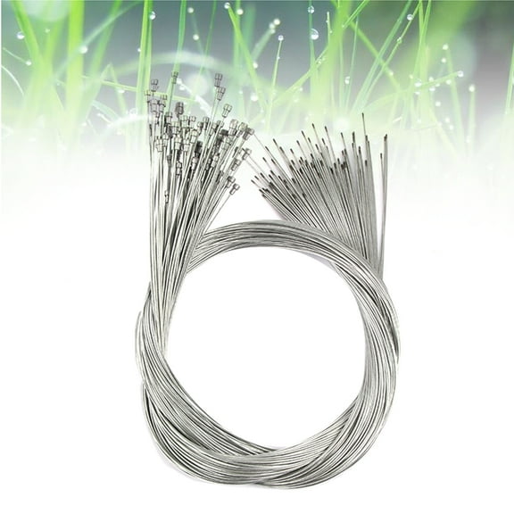 DECOMELODY 10Pack Universal Bike Brake Cables for Exposed Brake Cores on Bicycle Frame with 200 x 1.5 x 1.5cm
