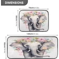 thumbnail image 3 of Coolnut Kitchen Rugs 2 Piece Waterproof Non Slip Kitchen Mat Elephant Kitchen Rug Set for Sink Office Kitchen Cafe, 19.7"x47.2"+19.7"x27.6" Home Decor Gifts, 3 of 7