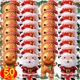thumbnail image 2 of 50/1 piezas de globos de papel de aluminio para Navidad, globo con forma de hombre de jengibre y Papá Noel para árbol de Navidad, juguetes para niños, regalos para el hogar, decoración para fiestas de, 2 of 5