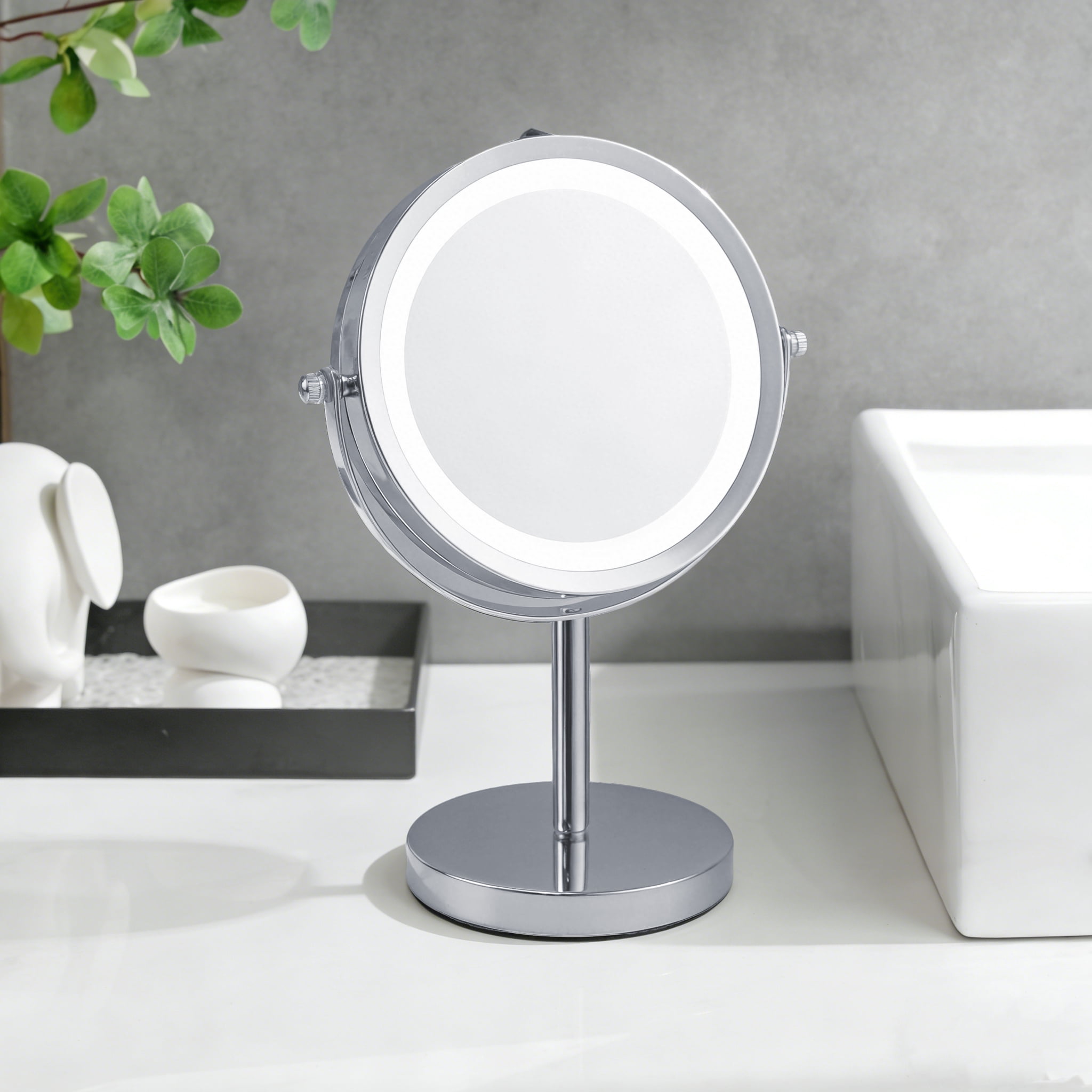 Mainstays Led  Vanity Mirror, Double Face 1x/7x