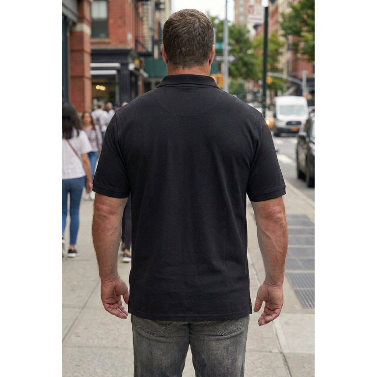Kingsize Men's Shrink-Less Classic Cotton Polo photo 3