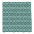 thumbnail image 2 of Ambesonne Ikat Shower Curtain, Traditional Dots, 69"Wx84"L, Turquoise Grey, 2 of 4