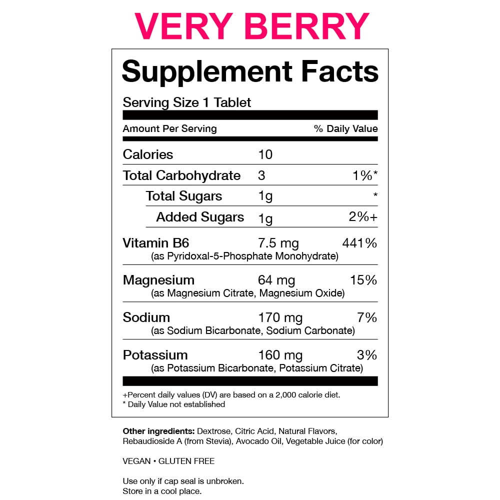KSPtabs Hydration & Kidney Stone Treatment Tablets - Very Berry - 3 Pack