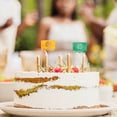 thumbnail image 3 of 24pcs Day of the Dead Party Cake Flag Picks Mini Banderas Mini México, 3 of 5