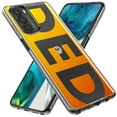 thumbnail image 2 of MUNDAZE LG Stylo 6 Shockproof Clear Hybrid Protective Phone Case Orange Yellow Clear Funny Text Quote Ded Cover, 2 of 6
