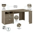 thumbnail image 4 of Wheaton 60W Reversible Corner Computer Desk with Storage in Driftwood Gray, 4 of 7