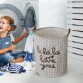 thumbnail image 3 of Hearth & Gear Patterned Laundry Hamper Without Lid Lightweight With Modern Design Breathable Open Top For Bedroom Bathroom Or Laundry Room Use Wall Mount Hamper Closet Hampers for Laundry Large with, 3 of 5