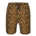 thumbnail image 4 of Kdxio Snake Skin Pattern Mens Casual Shorts - Drawstring Summer Beach Sports Shorts for Men, 4 of 9
